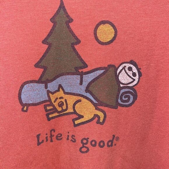 Vintage Jake & Rocket Dog sleeping under the stars Life is Good Acid wash shirt - Picture 2 of 5